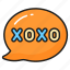 xoxo, hug, kiss, communication, love, message, talk 
