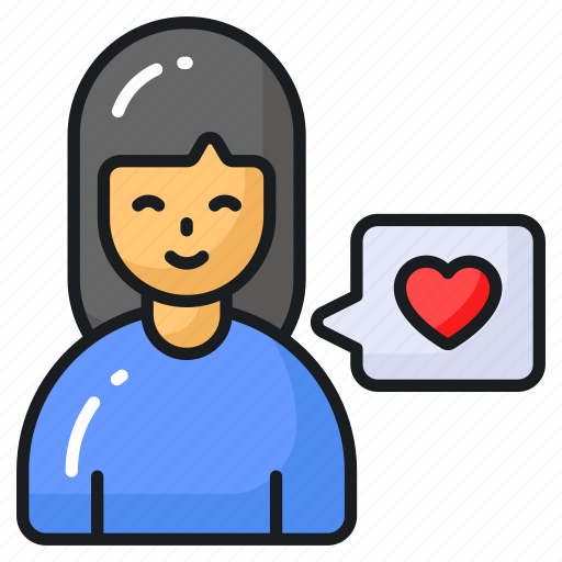 Girl, avatar, women, chat, love, romantic, message icon - Download on Iconfinder