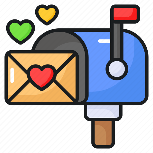 Mailbox, postbox, postal, romantic, love, letter, mail icon - Download on Iconfinder