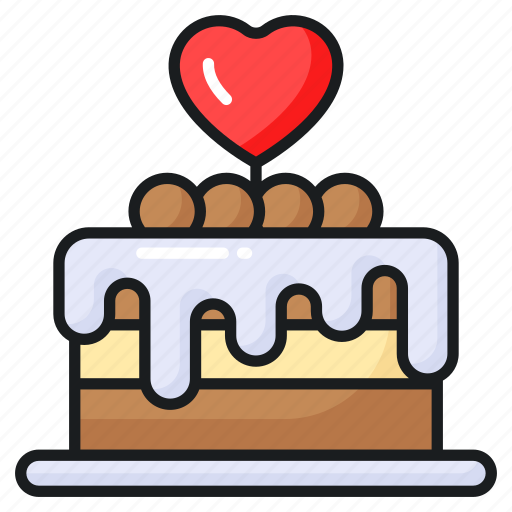 Cake, heart, love, wedding, valentine, bakery, dessert icon - Download on Iconfinder
