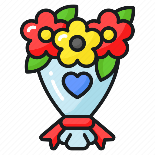 Flowers, bouquet, floral, blossom, blooming, bunch, nosegay icon - Download on Iconfinder