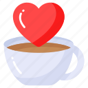coffee, heart, mug, cup, tea, love