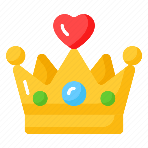 Crown, love, heart, valentine, romance, royal, precious icon - Download on Iconfinder