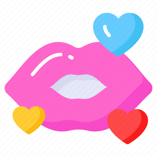 Love, hearts, lips, kiss, mouth, romance, valentine icon - Download on Iconfinder