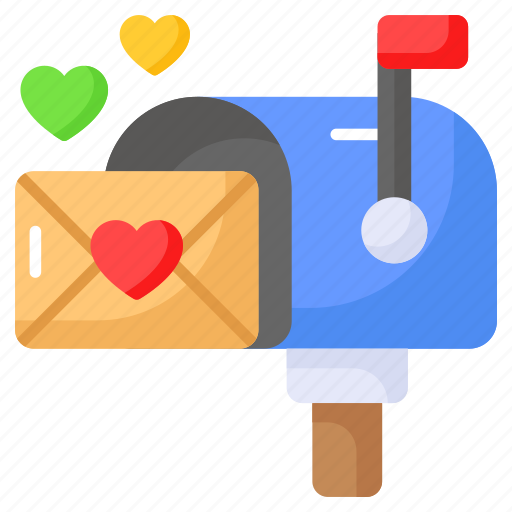 Mailbox, postbox, postal, romantic, love, letter, mail icon - Download on Iconfinder