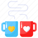 coffee, tea, love, cup, mug, romantic, romance
