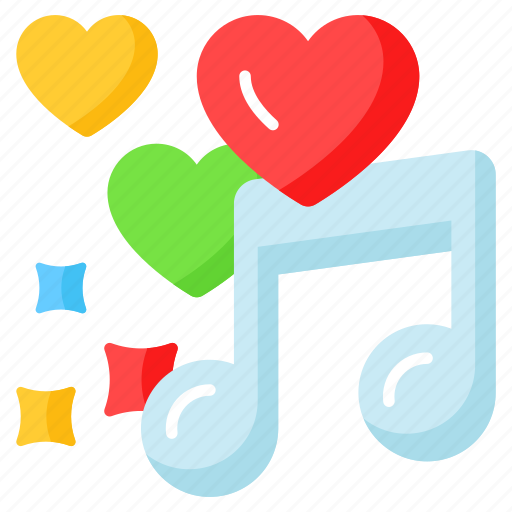 Music, note, heart, romantic, valentine, day, love icon - Download on Iconfinder