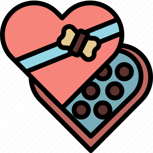 Valentineday, filledoutline, chocolate, love, sweet, heart, valentine icon - Download on Iconfinder