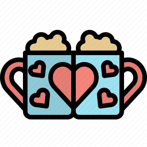 Valentineday, filledoutline, mug, love, coffee, cup, drink icon - Download on Iconfinder