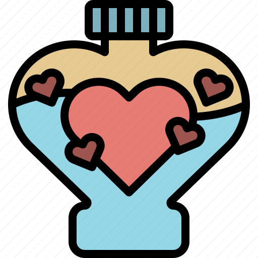 Valentineday, filledoutline, perfume, love, heart, aroma, valentine icon - Download on Iconfinder