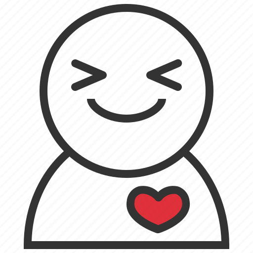 Happy, emoticon, smile, in love, love, heart, valentine day icon - Download on Iconfinder