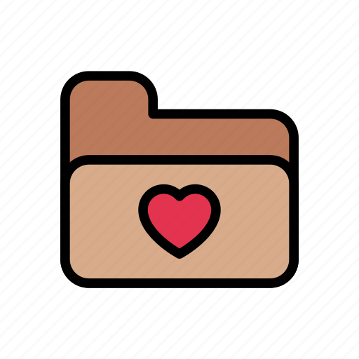 Favorite, files, folder, heart, love icon - Download on Iconfinder