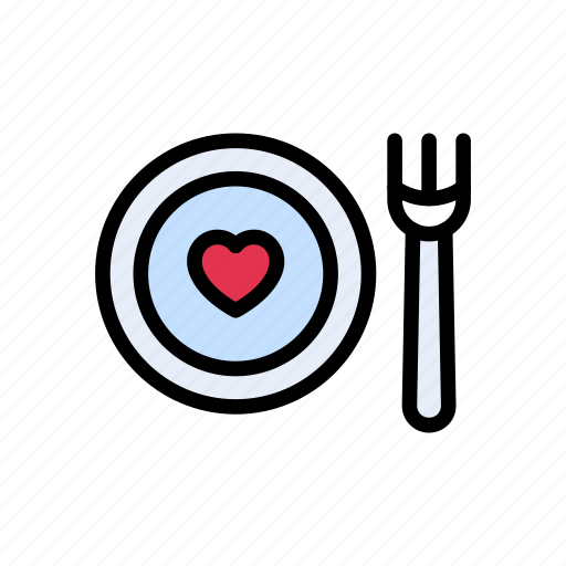 Food, fork, hotel, love, plate icon - Download on Iconfinder