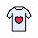 cloths, garments, heart, love, shirt