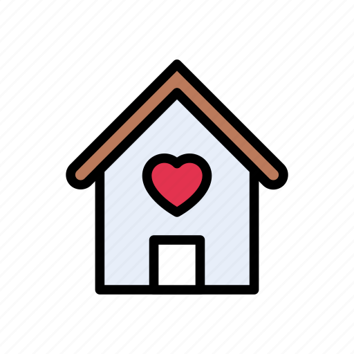 Building, family, heart, house, love icon - Download on Iconfinder