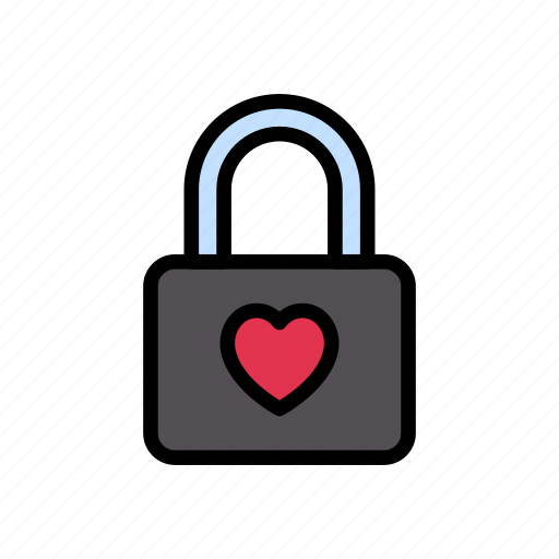 Heart, lock, love, valentine, wedding icon - Download on Iconfinder