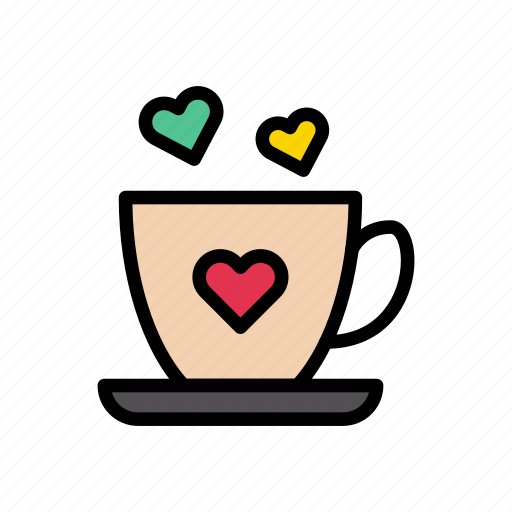 Coffee, cup, heart, love, tea icon - Download on Iconfinder