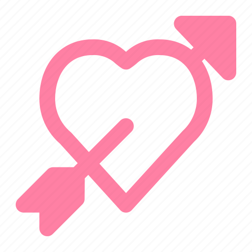 Valentine, romance, love, arrow, arrows icon - Download on Iconfinder