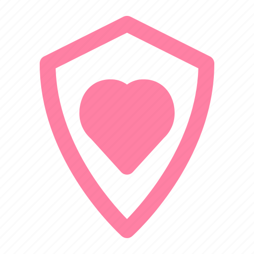Valentine, romance, love, shield, protection icon - Download on Iconfinder