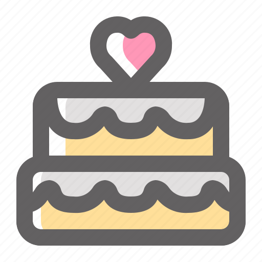 Valentine, romance, love, cake, gift, heart icon - Download on Iconfinder