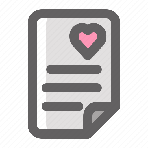 Valentine, romance, love, letter, message icon - Download on Iconfinder