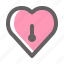 valentine, romance, love, padlock, lock, protection 