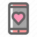 valentine, romance, love, phone, mobile, smartphone, heart