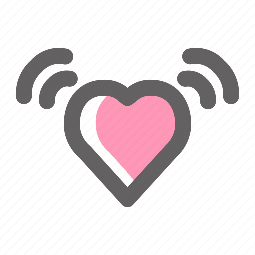 Valentine, romance, love, signal, wifi, heart icon - Download on Iconfinder