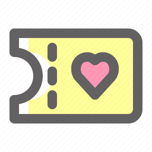 Valentine, romance, love, voucher, gift icon - Download on Iconfinder