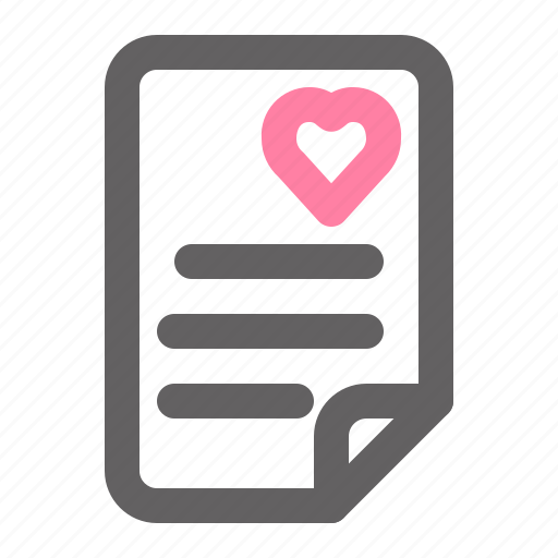 Valentine, romance, love, letter, envelope icon - Download on Iconfinder