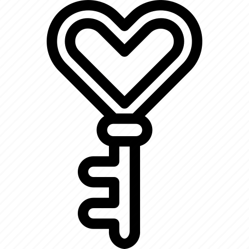 Valentine, key, security, love icon - Download on Iconfinder