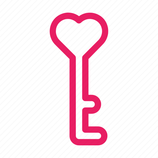 Key, love, romance, valentine, wedding icon icon - Download on Iconfinder