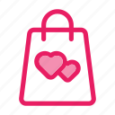 bag, love, romance, shopping, valentine icon
