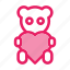 bear, gift, love, romance, teddy, valentine icon 