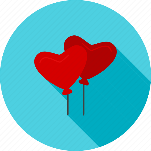 Balloon, balloons, celebration, celebratory, decoration, heart balloon, valentine icon - Download on Iconfinder