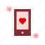 handphone, heart, love, valentine 