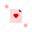favorite, heart, love, note, valentine 