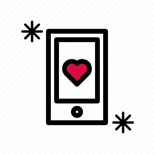 Favorite, love, smartphone, valentine icon - Download on Iconfinder