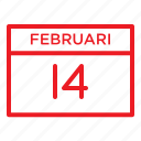 calendar, februari, love, valentine