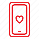 love, phone, romance, valentine