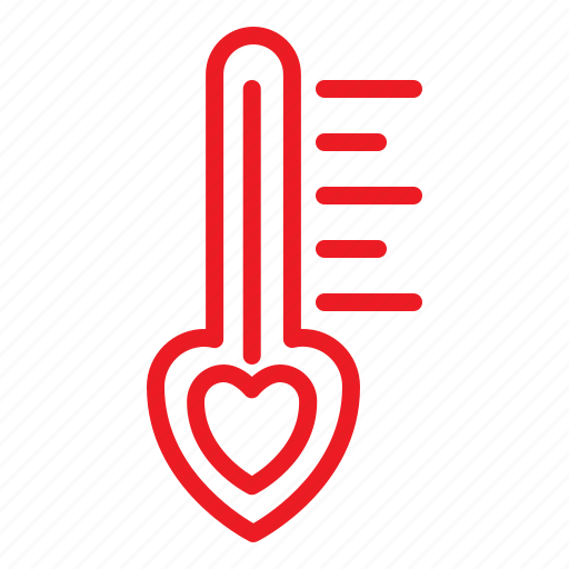 Love, romance, thermometer, valentine icon - Download on Iconfinder