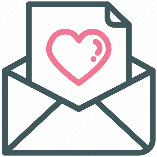 Email, heart, letter, love, mail, message, valentine icon - Download on Iconfinder