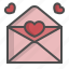 envelope, heart, inbox, letter, love, open, valentine 