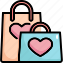 shopping, bag, ecommerce, love, valentines, valentines day, gift