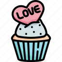 cupcake, dessert, love, valentines, valentines day, muffin, cake