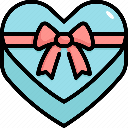 Heart, box, valentines, valentines day, gift, love icon - Download on Iconfinder