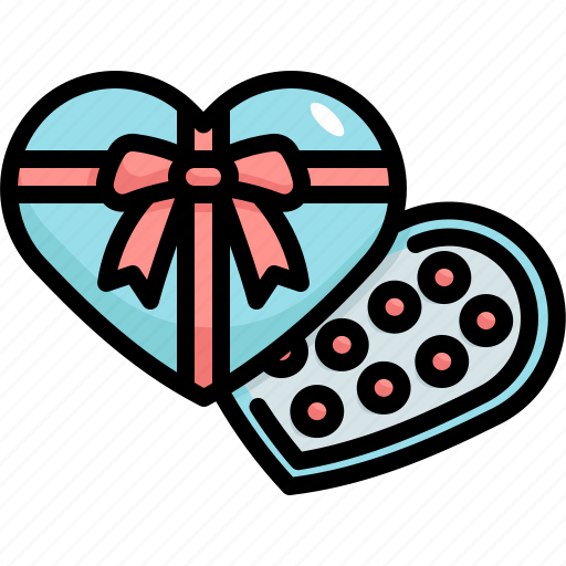 Chocolate, box, love, valentines, valentines day, relationship, gift icon - Download on Iconfinder