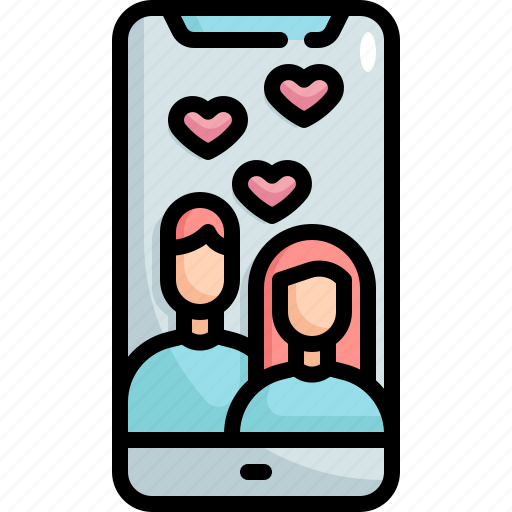 Photo, mobile, couple, love, valentines, valentines day, relationship icon - Download on Iconfinder
