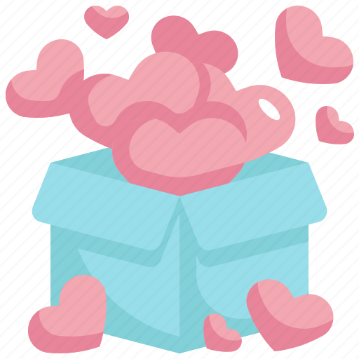 Heart, box, present, gift, love, valentines, valentines day icon - Download on Iconfinder