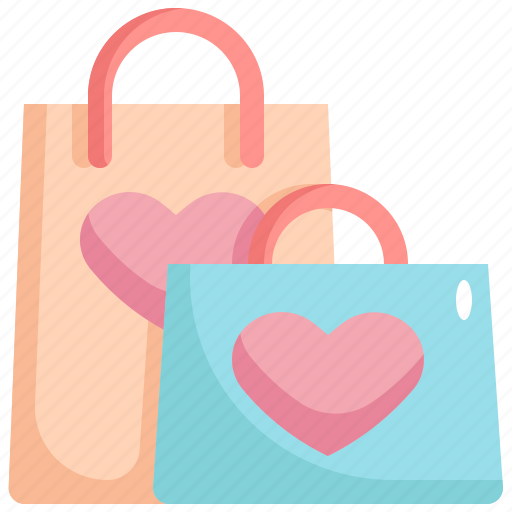 Shopping, bag, love, valentines, valentines day, shop, ecommerce icon - Download on Iconfinder